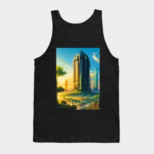 Thick Solarpunk Building Tank Top